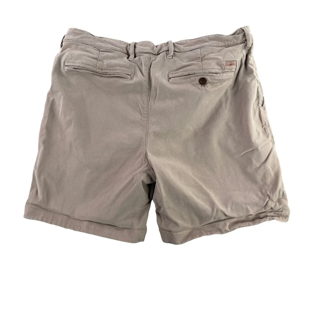 Faherty Coastline Chino Shorts Mens 36 Mauve Tailored Fit Stretch Organic Cotton